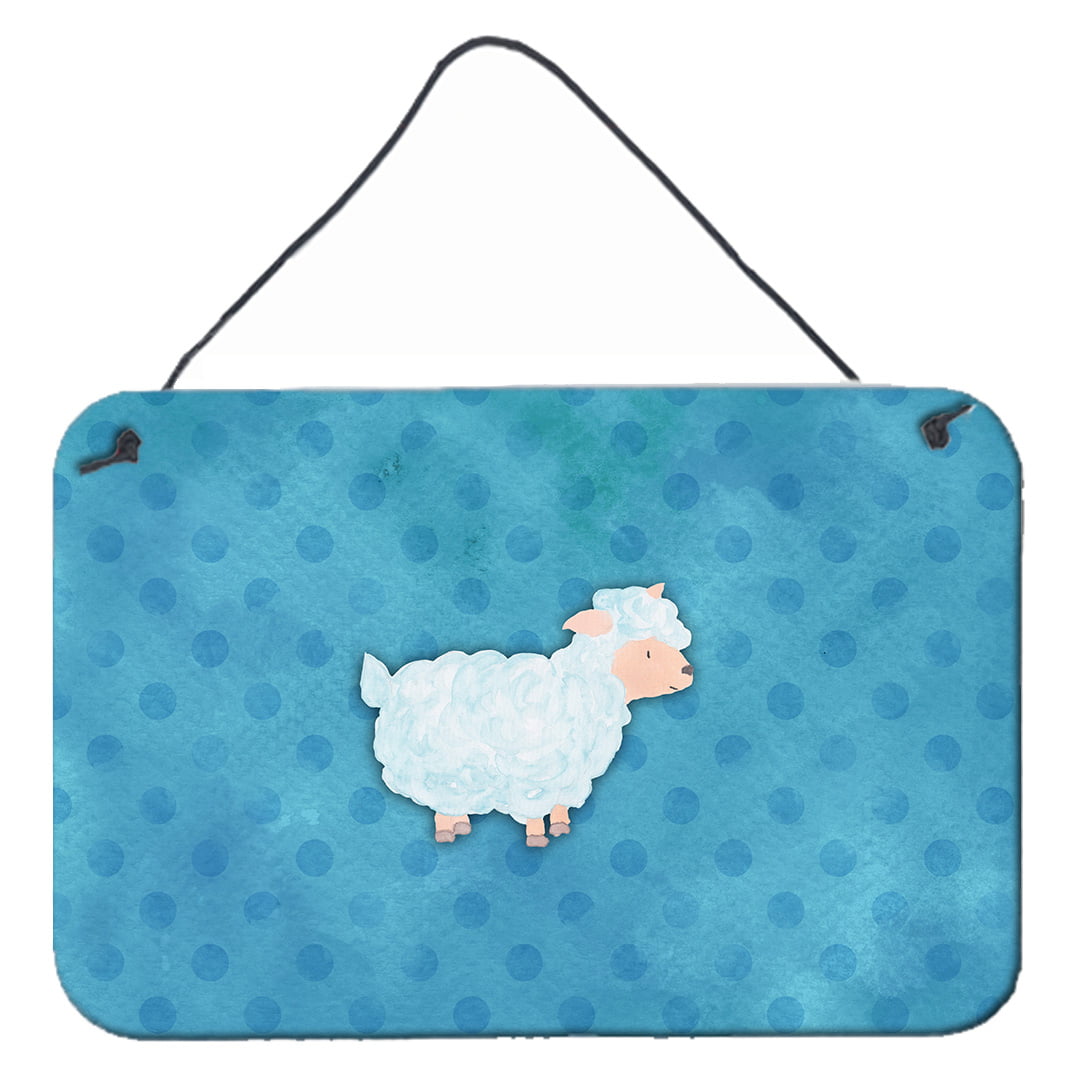Polkadot Sheep Lamb Watercolor Wall or Door Hanging Prints