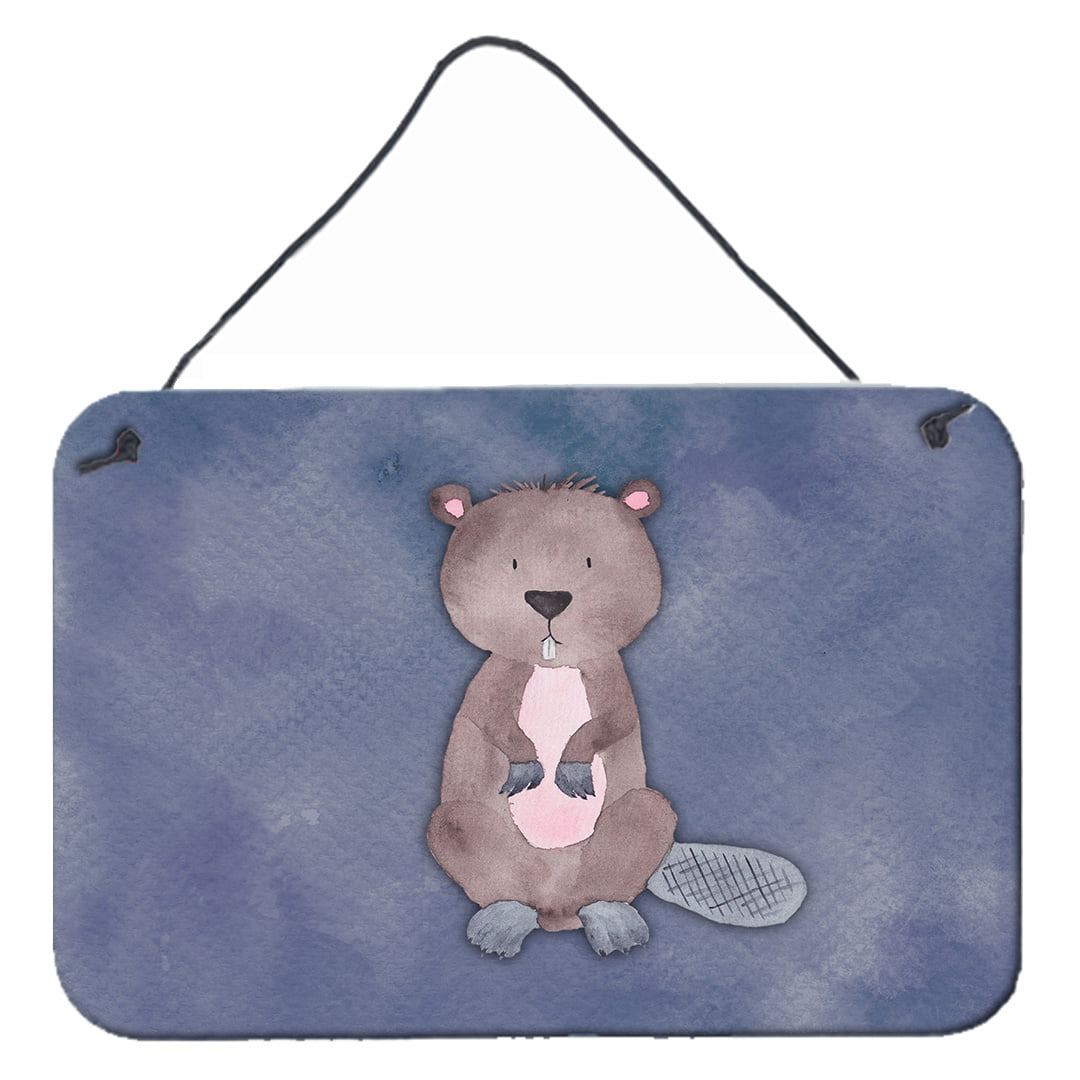 Beaver Watercolor Wall or Door Hanging Prints