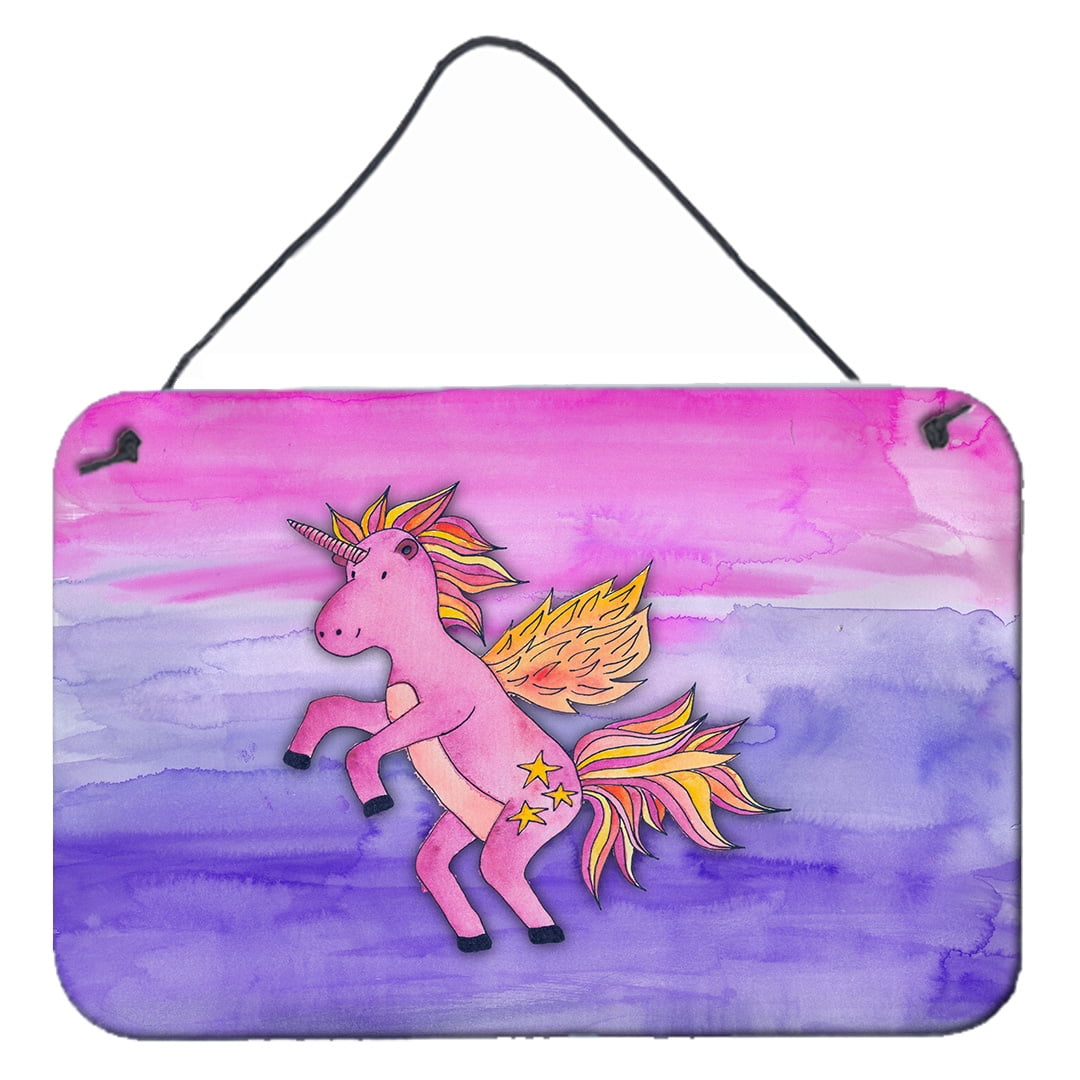 Pink Unicorn Watercolor Wall or Door Hanging Prints