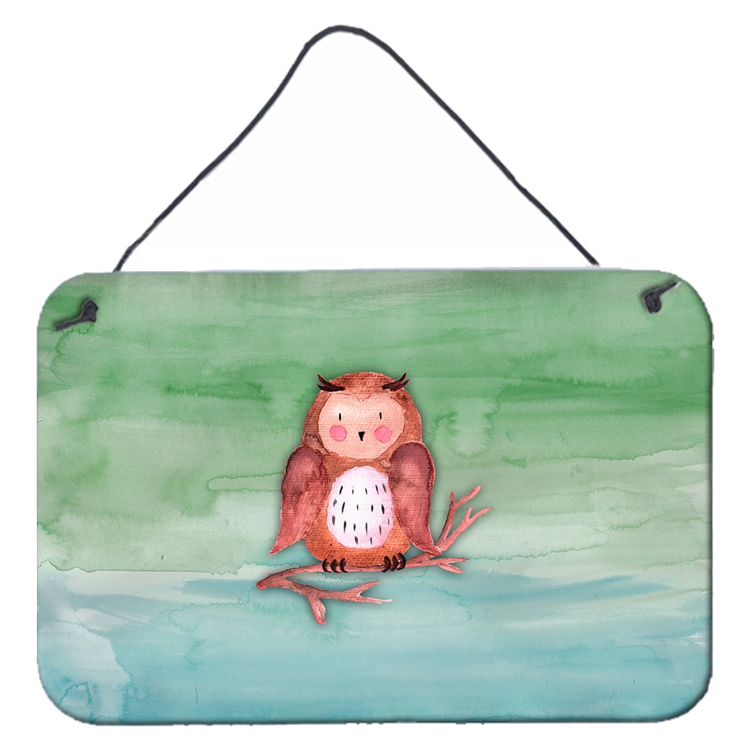 Brown Owl Watercolor Wall or Door Hanging Prints