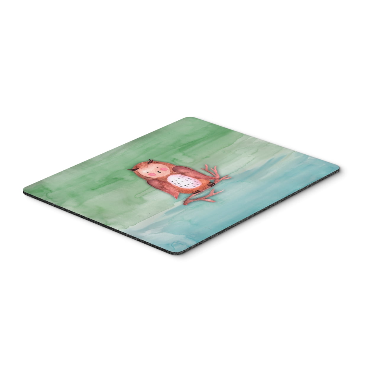 Brown Owl Watercolor Mouse Pad, Hot Pad or Trivet