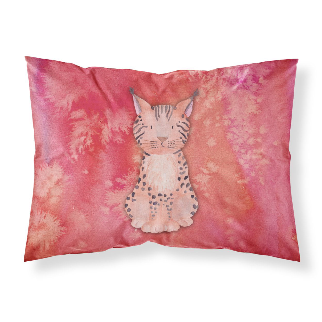 Picture of Carolines Treasures BB7397PILLOWCASE Lynx Watercolor Fabric Standard Pillowcase
