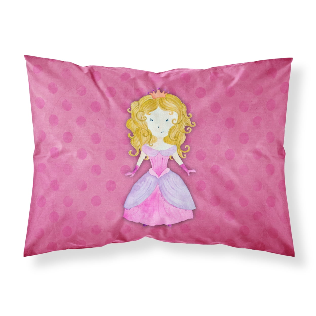 Princess Watercolor Fabric Standard Pillowcase