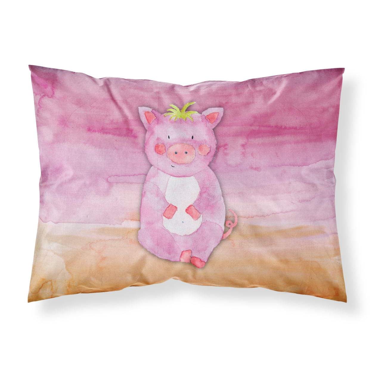 Picture of Carolines Treasures BB7416PILLOWCASE Pig Watercolor Fabric Standard Pillowcase