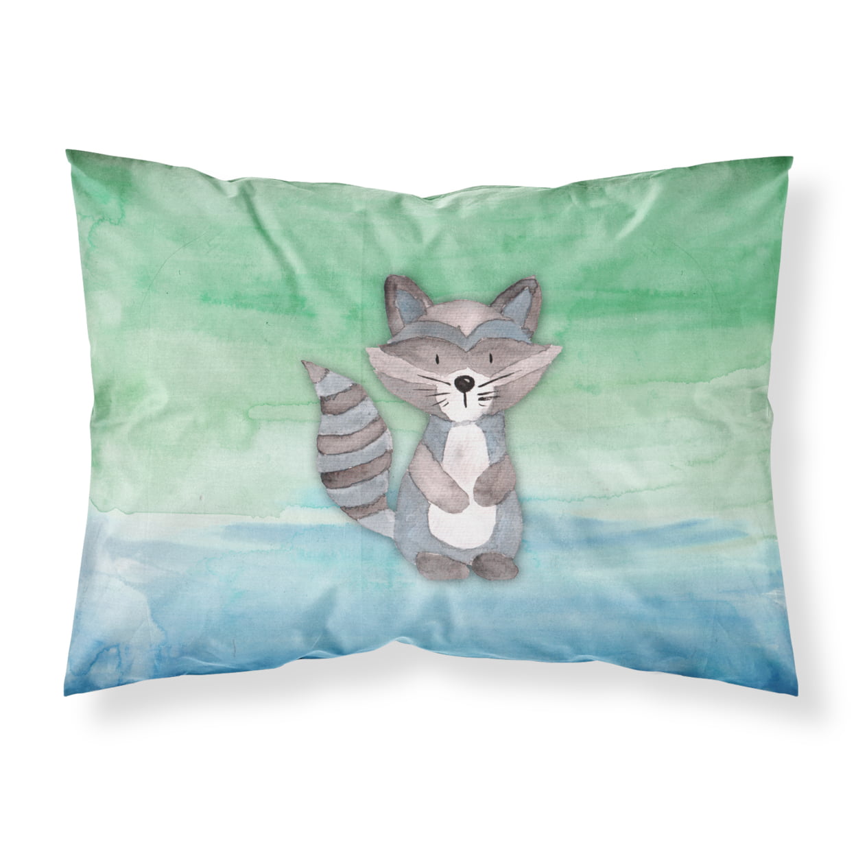Raccoon Watercolor Fabric Standard Pillowcase