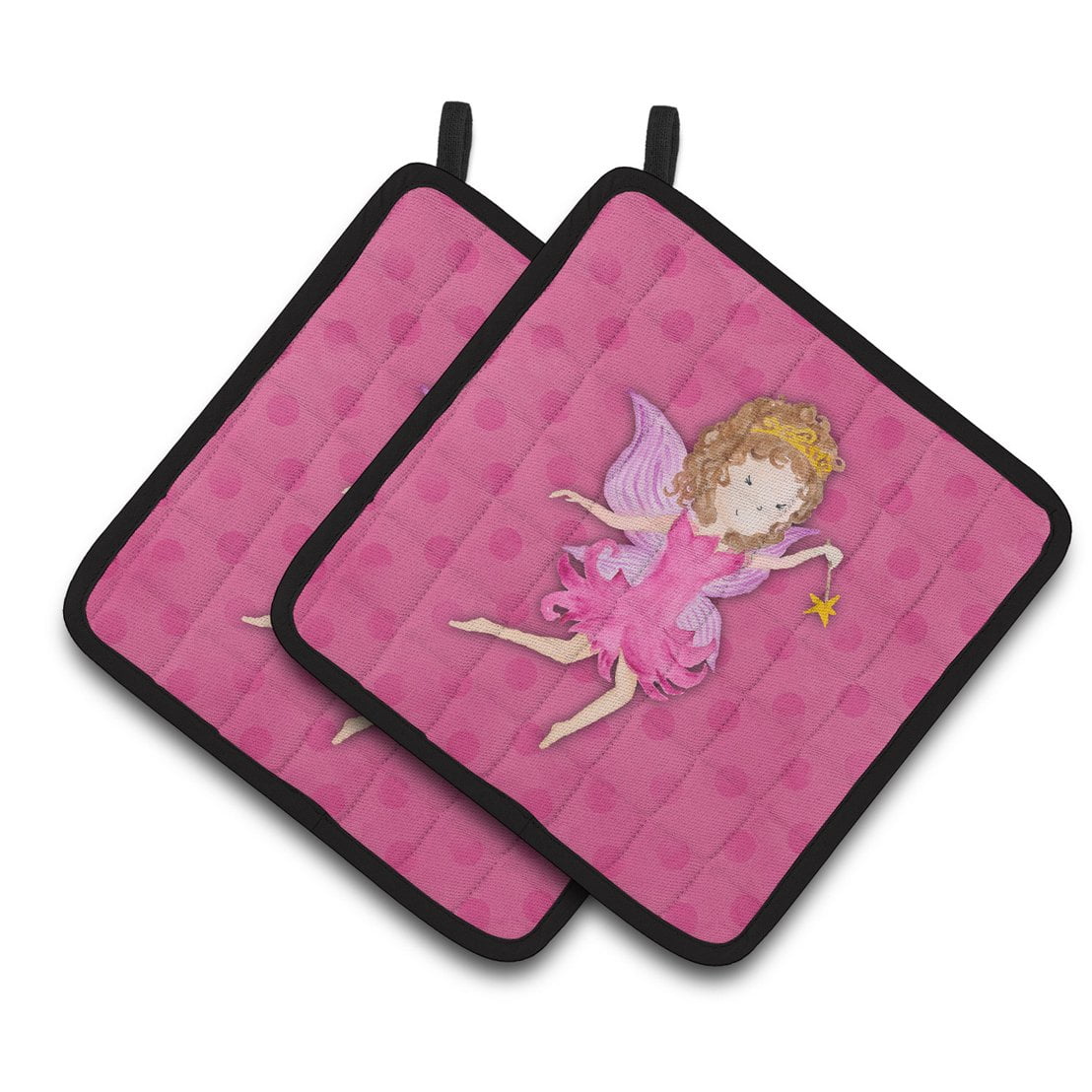 Fairy Princess Watercolor Pair of Pot Holders