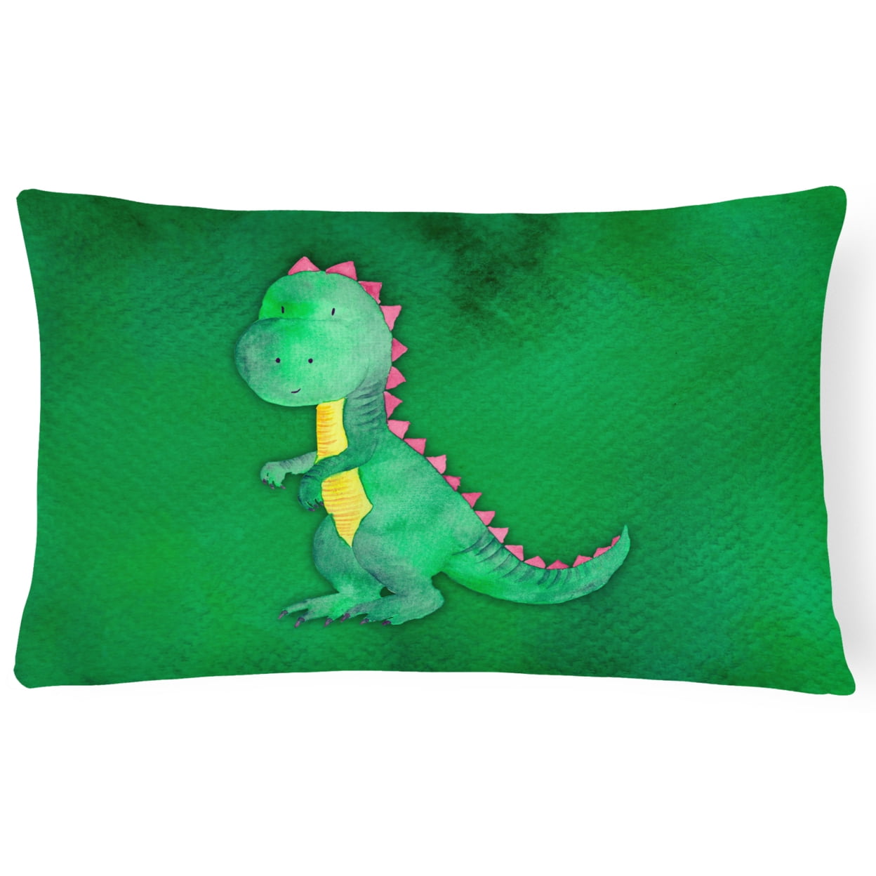 Tyrannosaurus Rex Watercolor Canvas Fabric Decorative Pillow