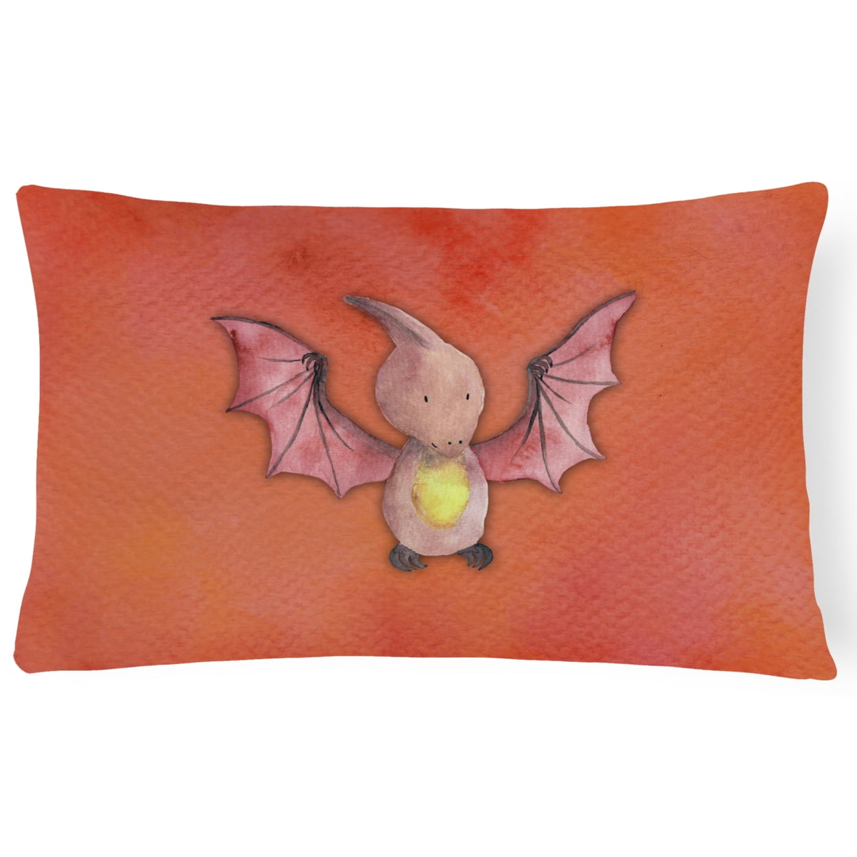 Pterodactyl Watercolor Canvas Fabric Decorative Pillow