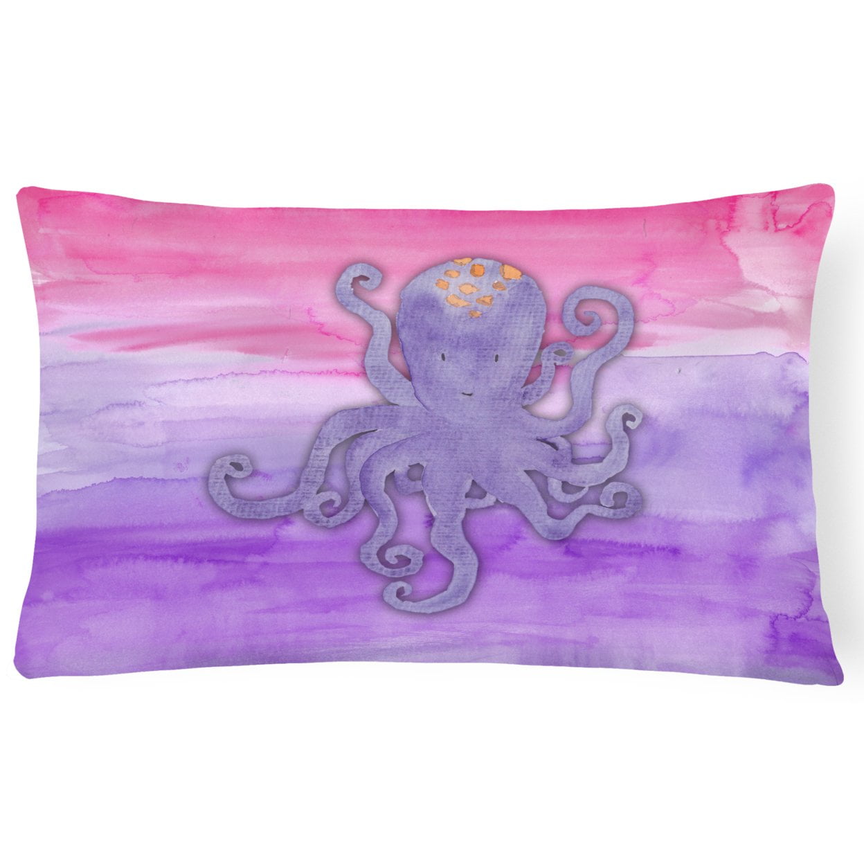 Octopus Watercolor Canvas Fabric Decorative Pillow