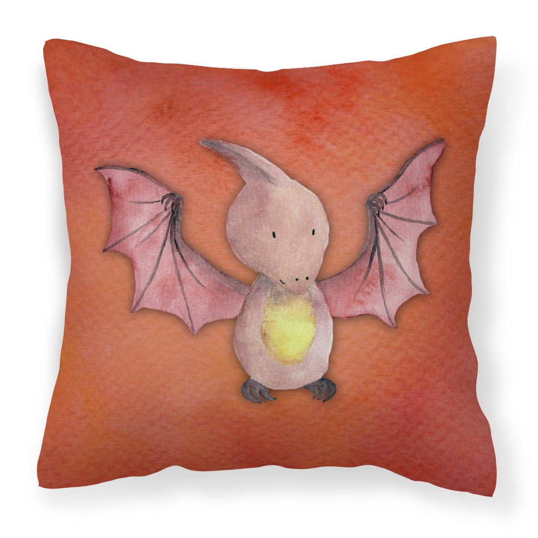 Pterodactyl Watercolor Fabric Decorative Pillow
