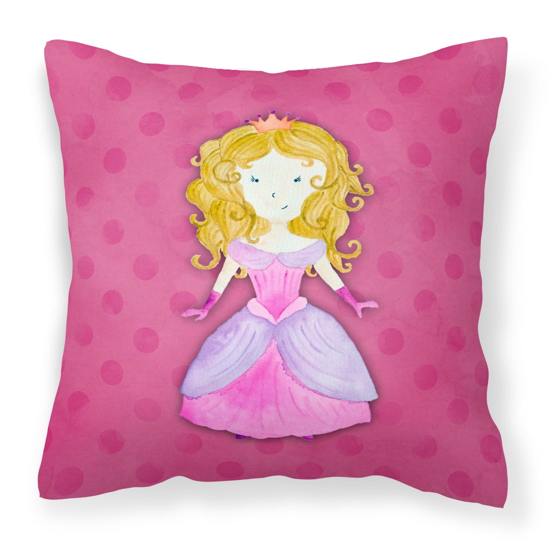 Princess Watercolor Fabric Decorative Pillow