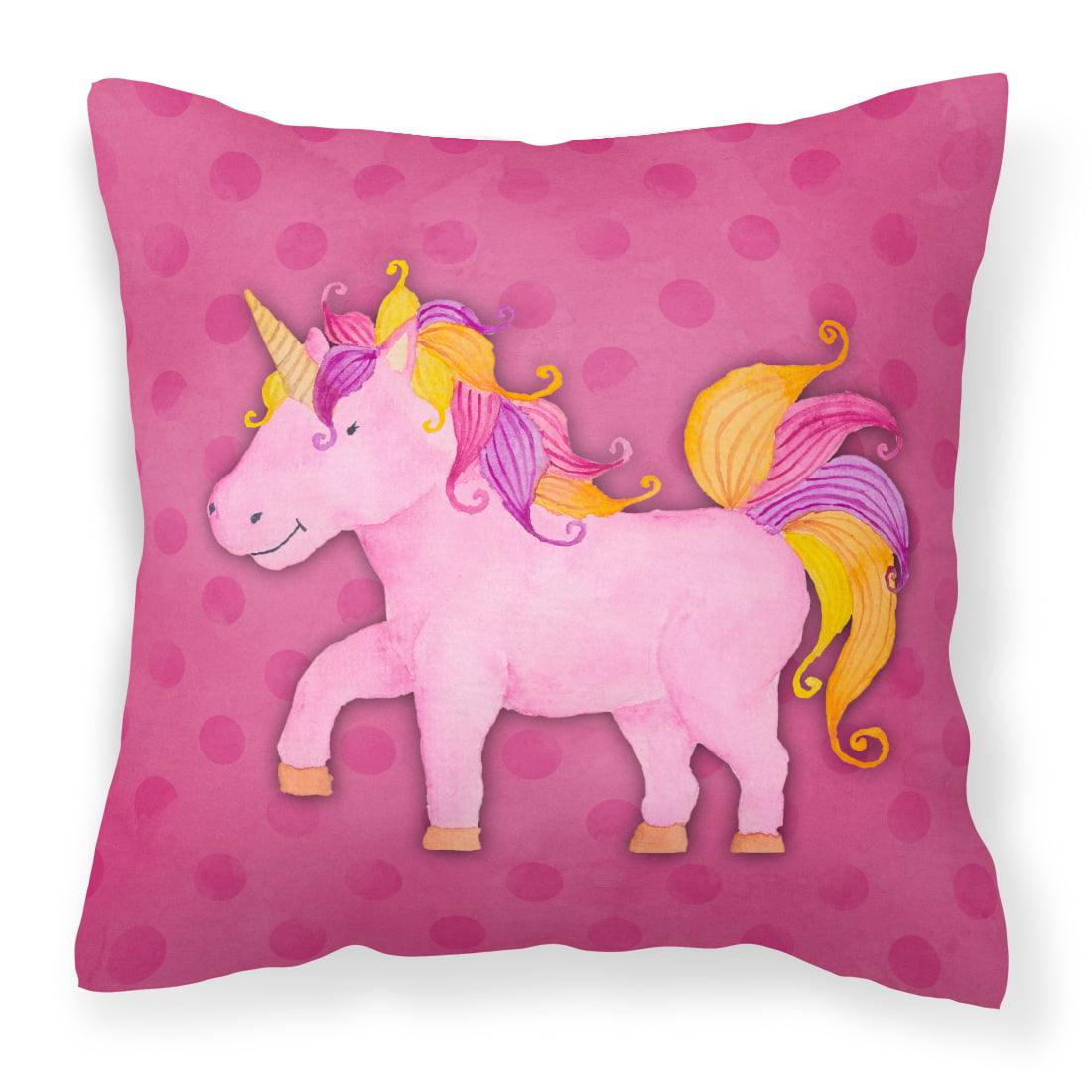 Unicorn Watercolor Fabric Decorative Pillow