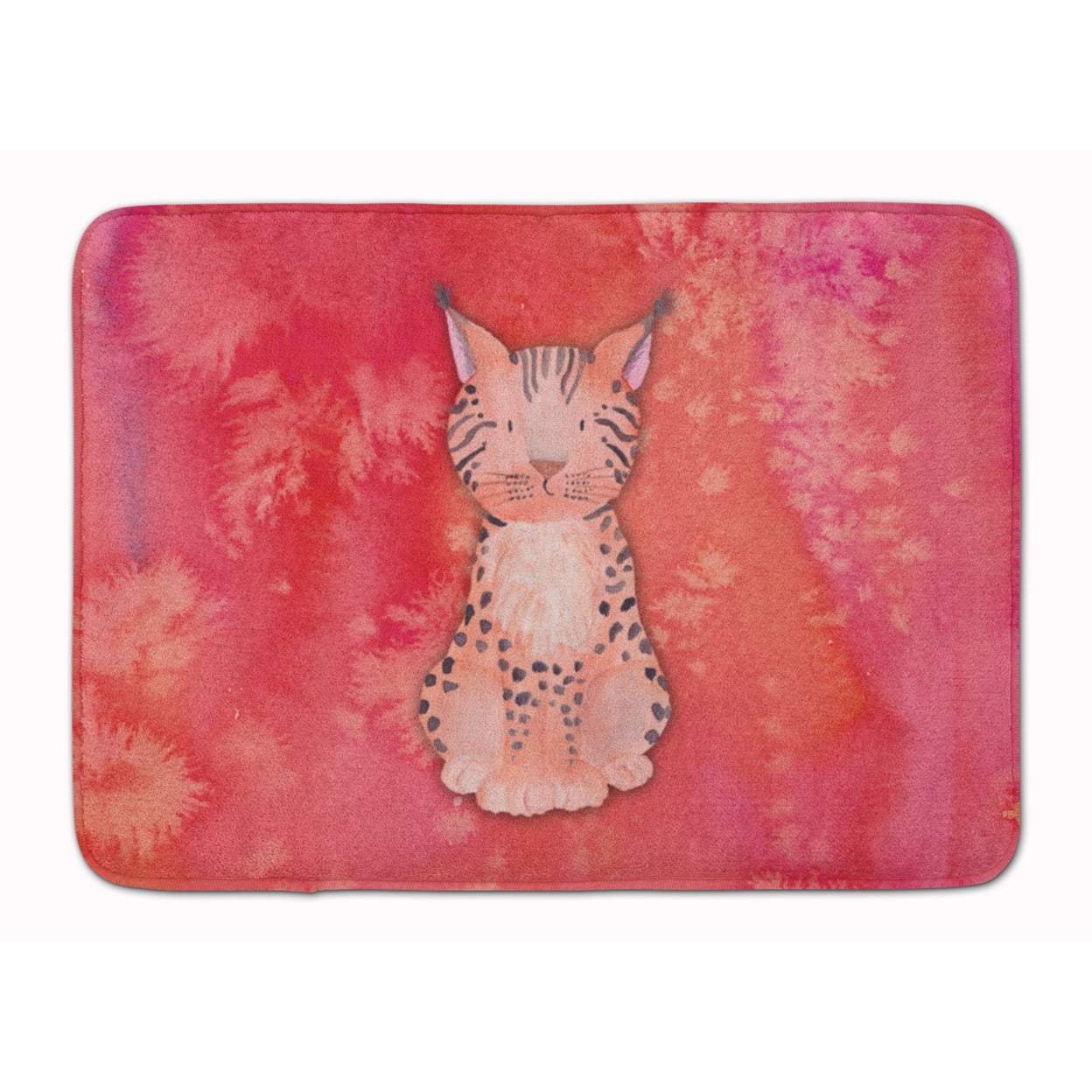BB7397RUG Lynx Watercolor Machine Washable Memory Foam Mat