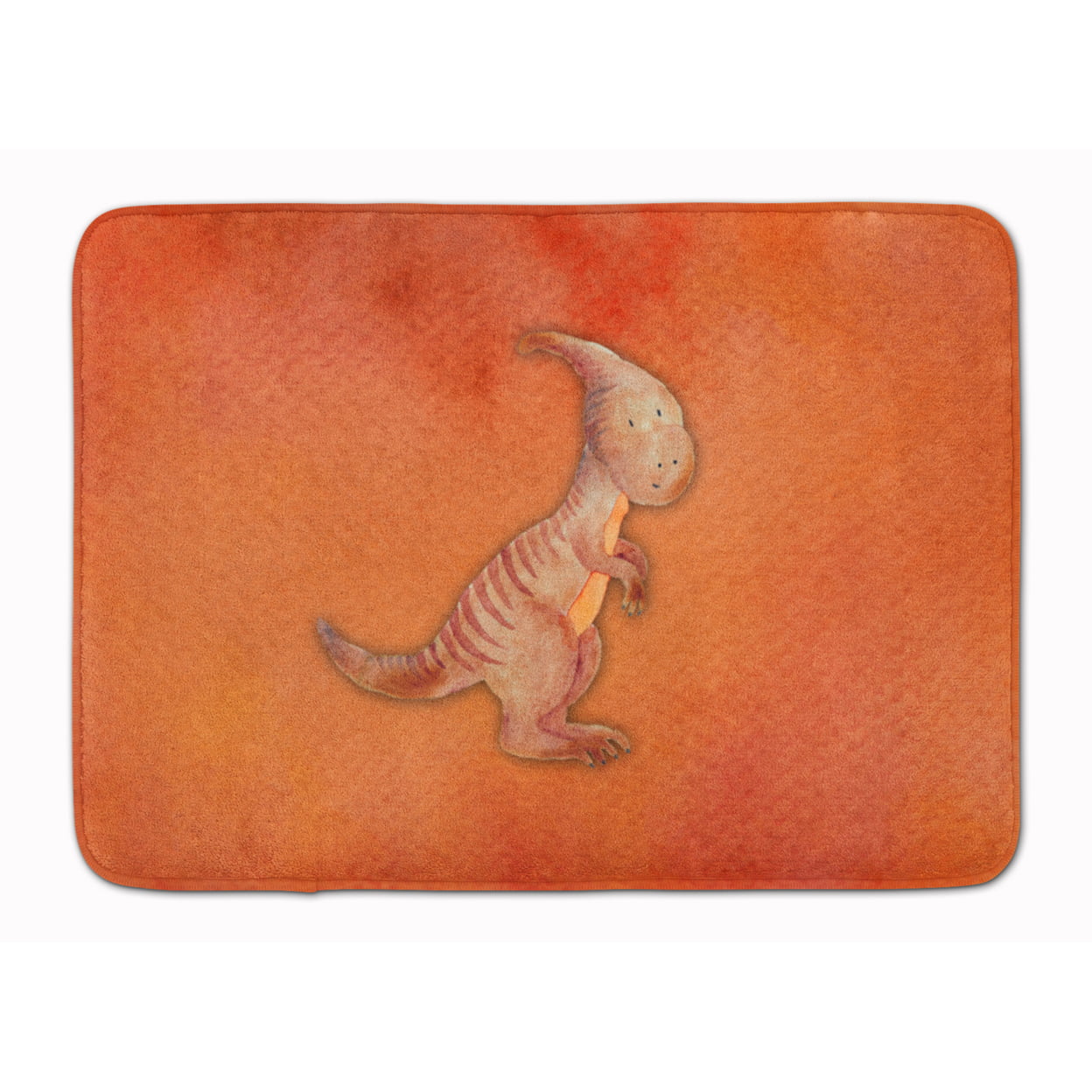 Parasaurolophus Watercolor Machine Washable Memory Foam Mat