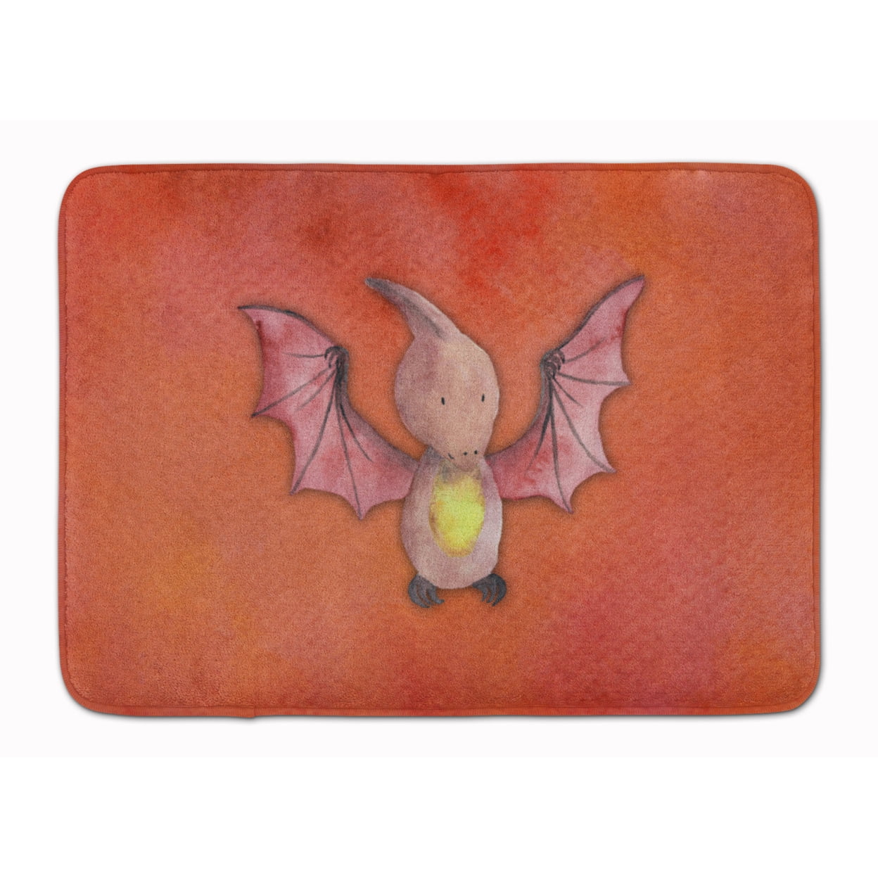 BB7402RUG Pterodactyl Watercolor Machine Washable Memory Foam Mat