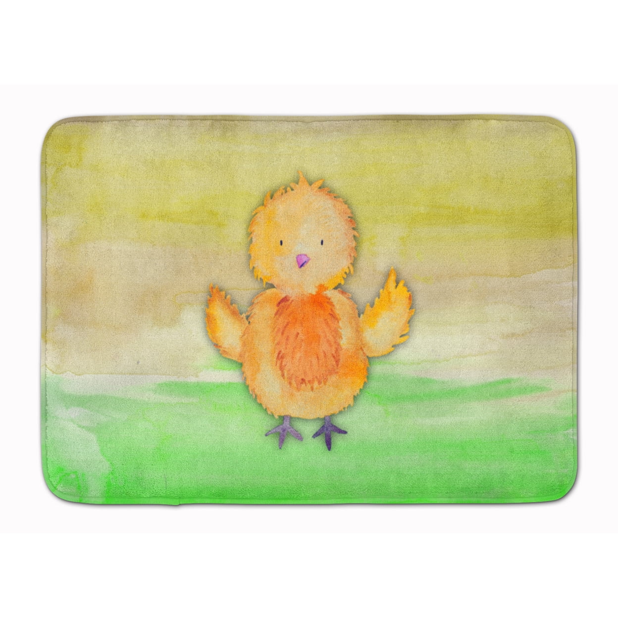BB7411RUG Chicken Watercolor Machine Washable Memory Foam Mat