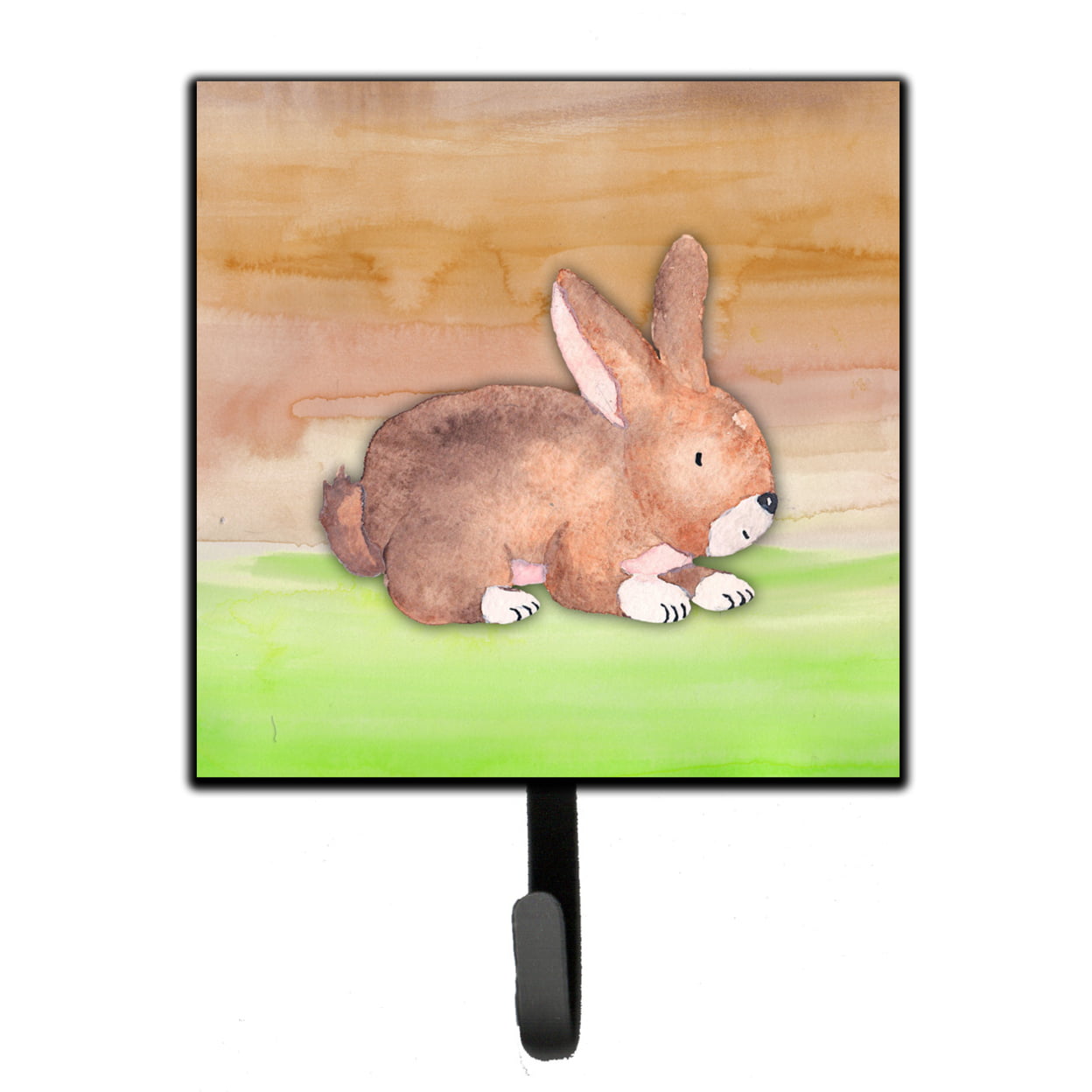 Rabbit Watercolor Leash or Key Holder