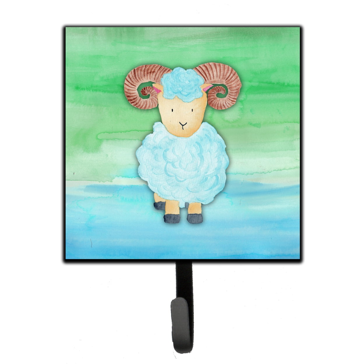 Ram Sheep Watercolor Leash or Key Holder