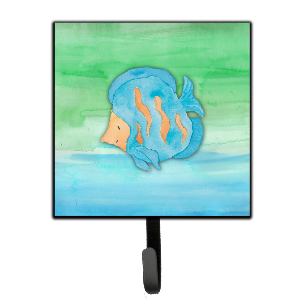 Picture of Carolines Treasures BB7419SH4 Blue Fish Watercolor Leash or Key Holder
