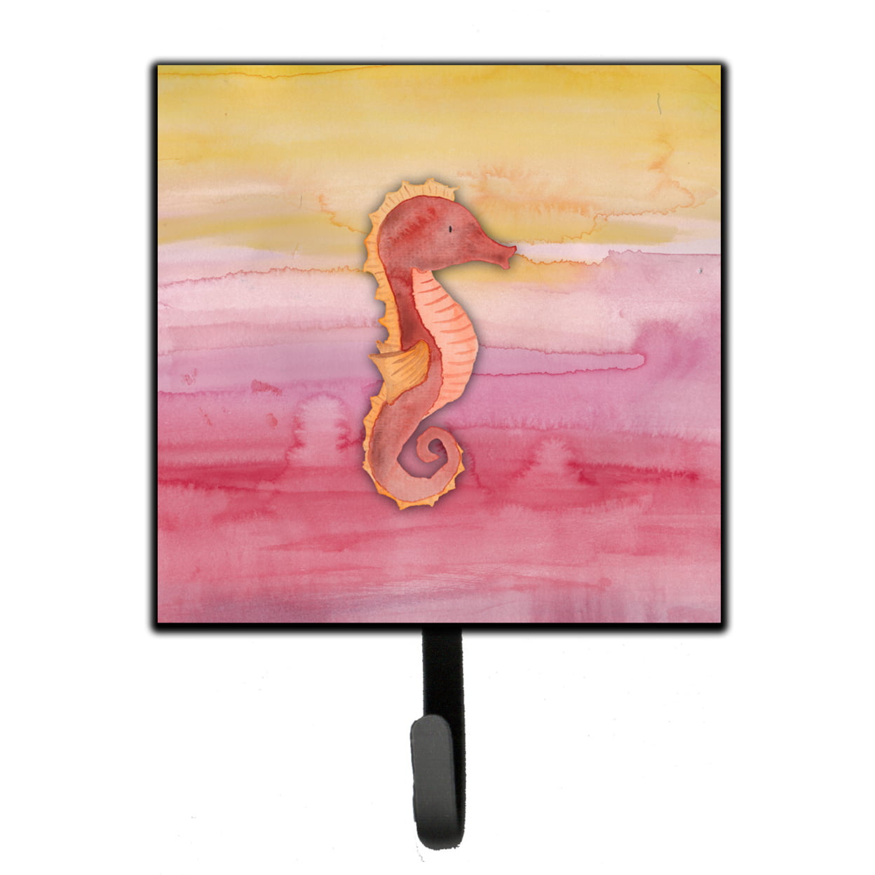 BB7425SH4 Seahorse Watercolor Leash or Key Holder