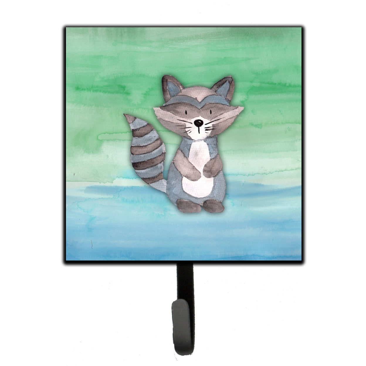 Raccoon Watercolor Leash or Key Holder