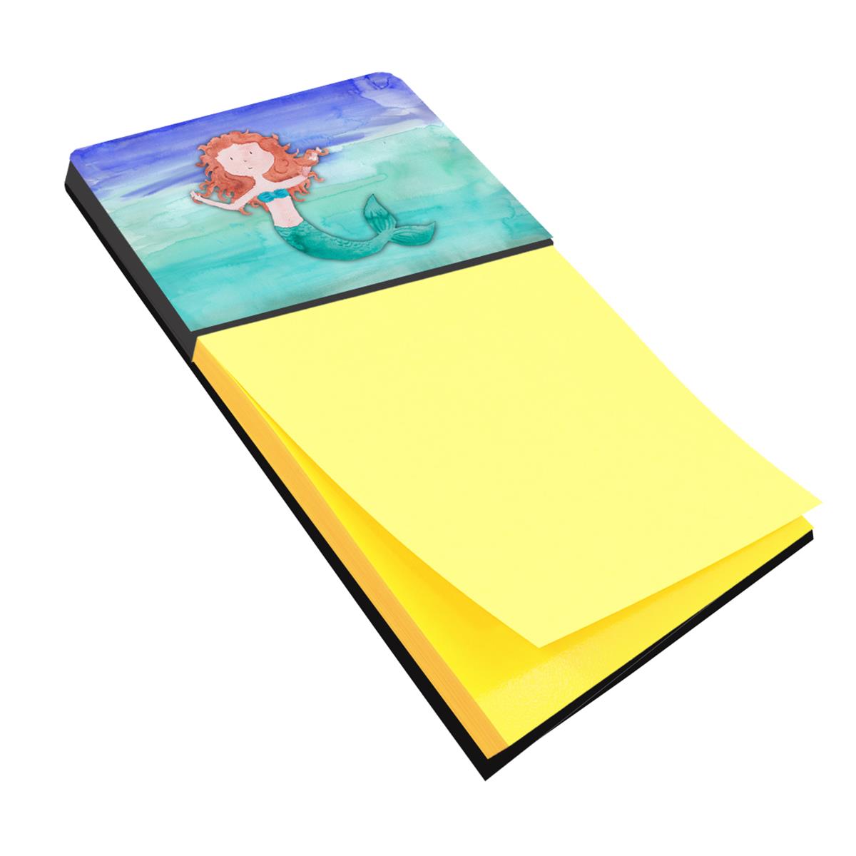 BB7421SN Ginger Mermaid Watercolor Sticky Note Holder