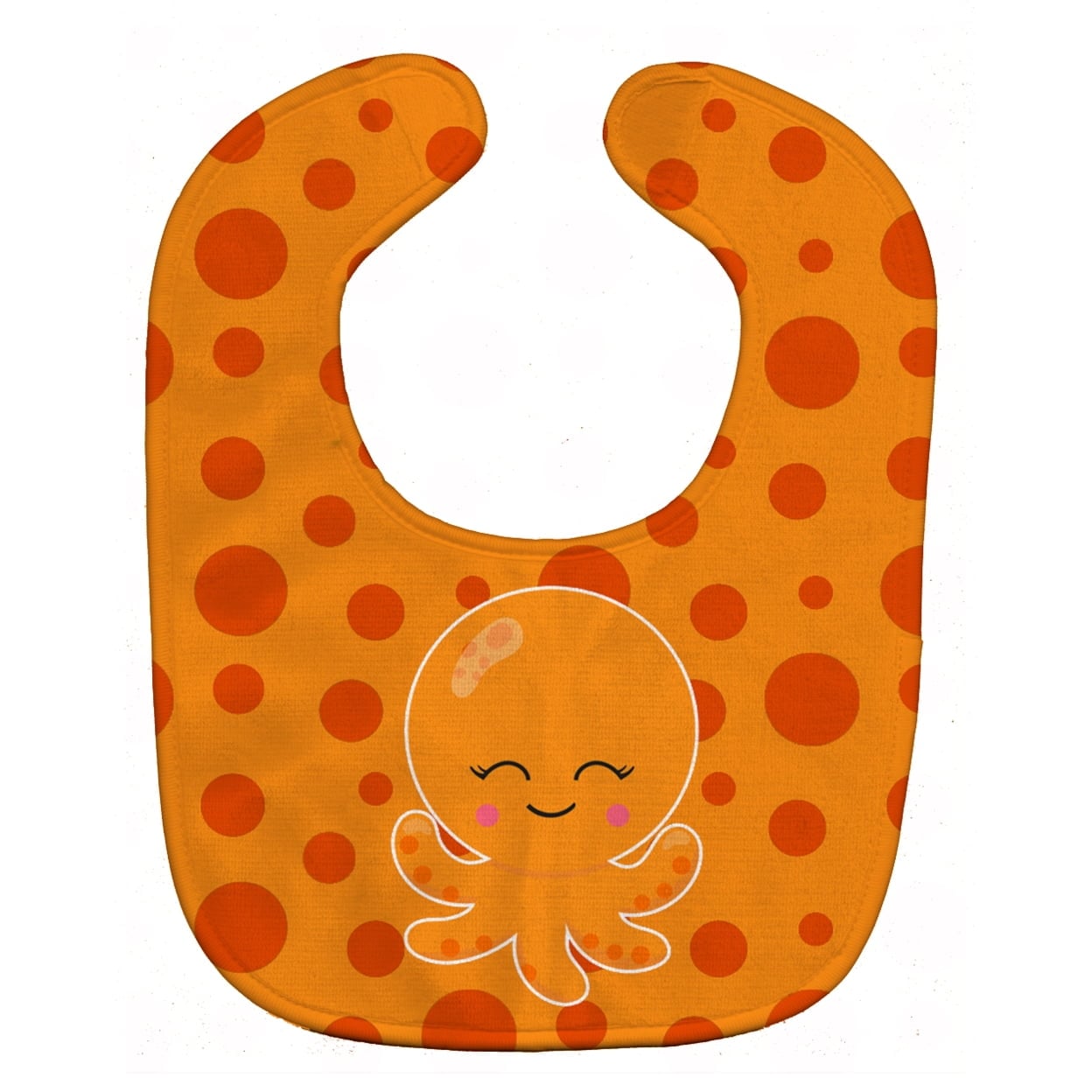 Ocean Octopus Orange Baby Bib
