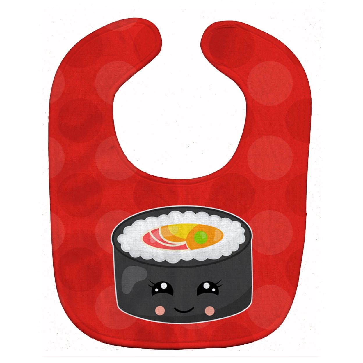 Sushi Roll With Face Baby Bib