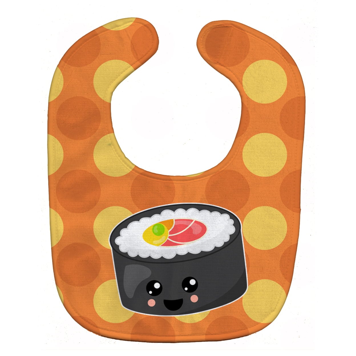 Sushi Roll With Face Baby Bib
