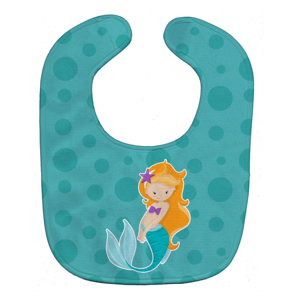 BB8823BIB Beach Mermaid Ginger Baby Bib