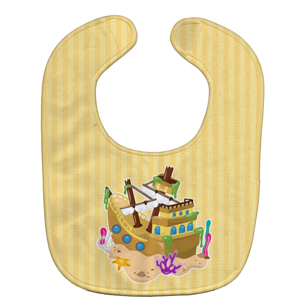 BB8836BIB Beach Pirate Ship Baby Bib