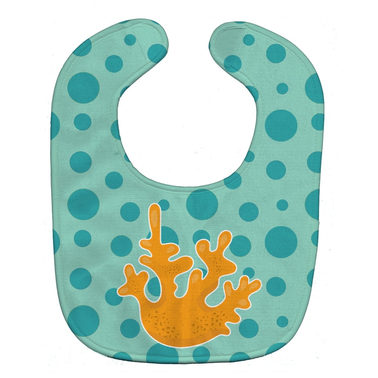 Beach Coral Baby Bib
