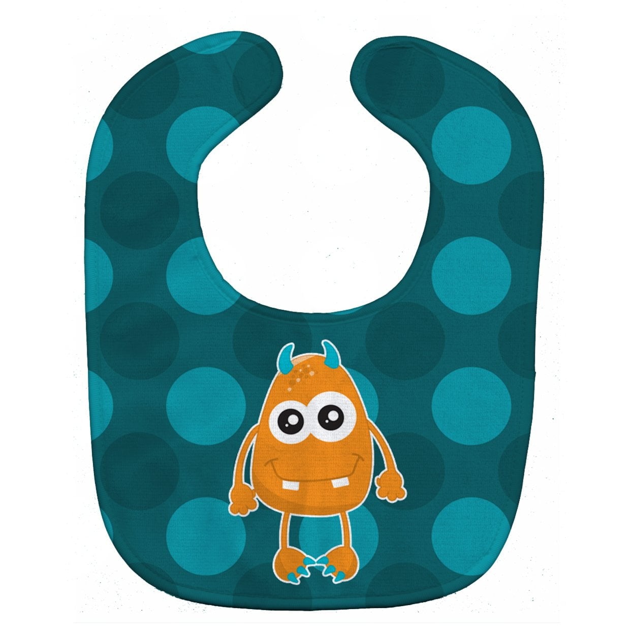 Monster Orange Baby Bib
