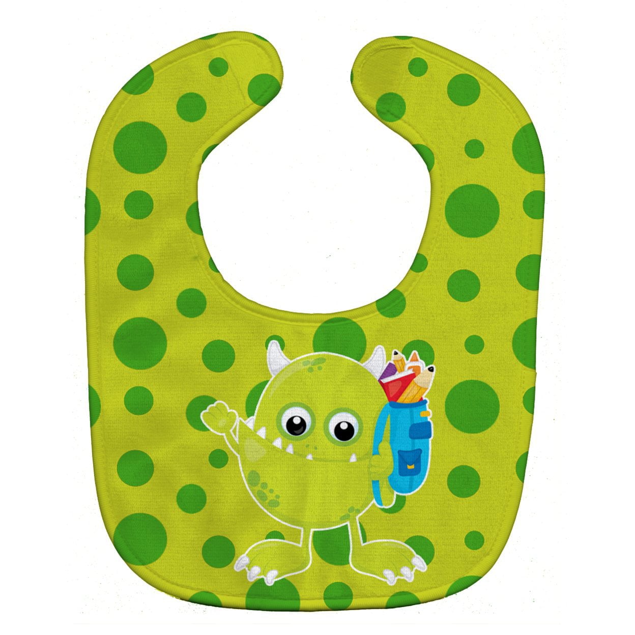Monster Green Baby Bib