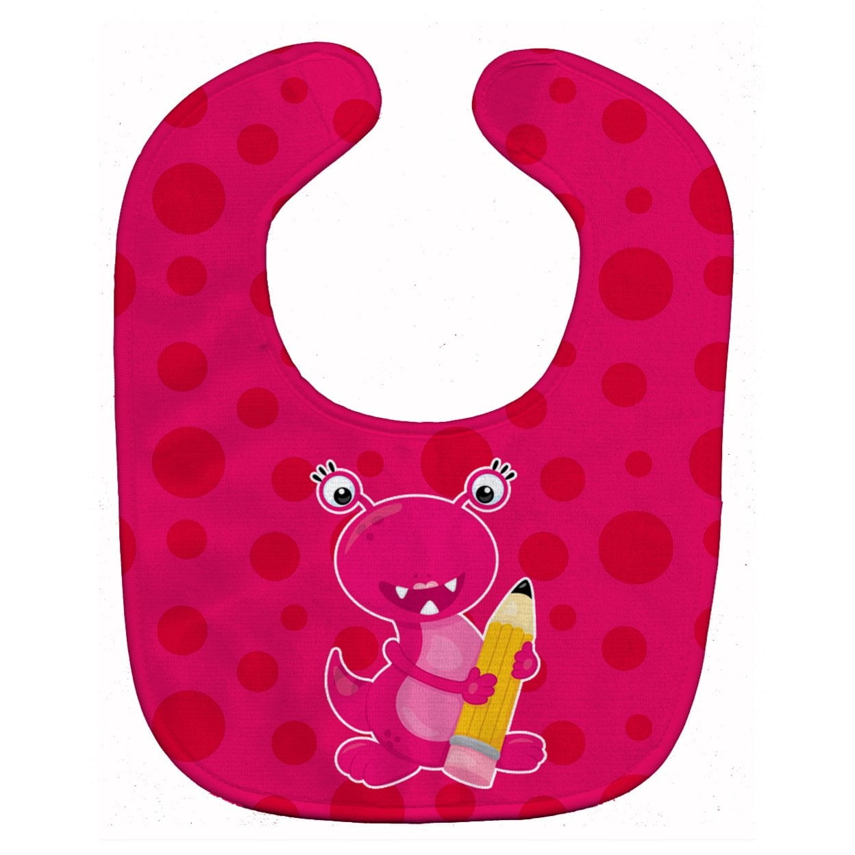 Monster Pink Baby Bib