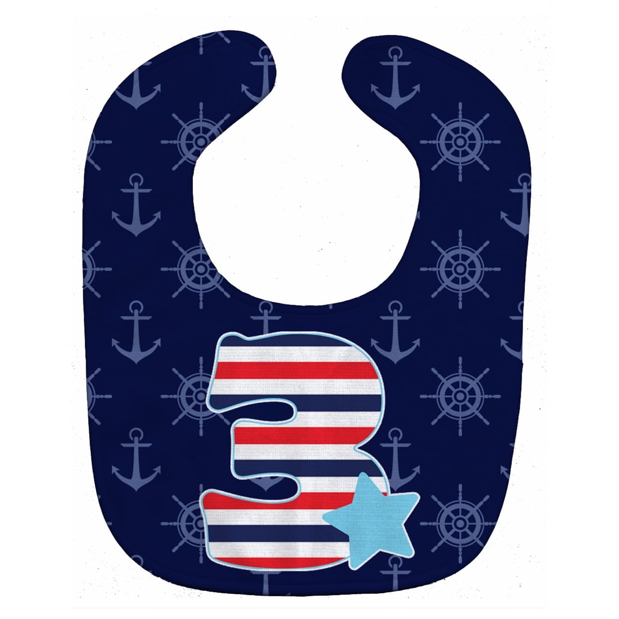 BB8874BIB Nautical Month 3 Baby Bib