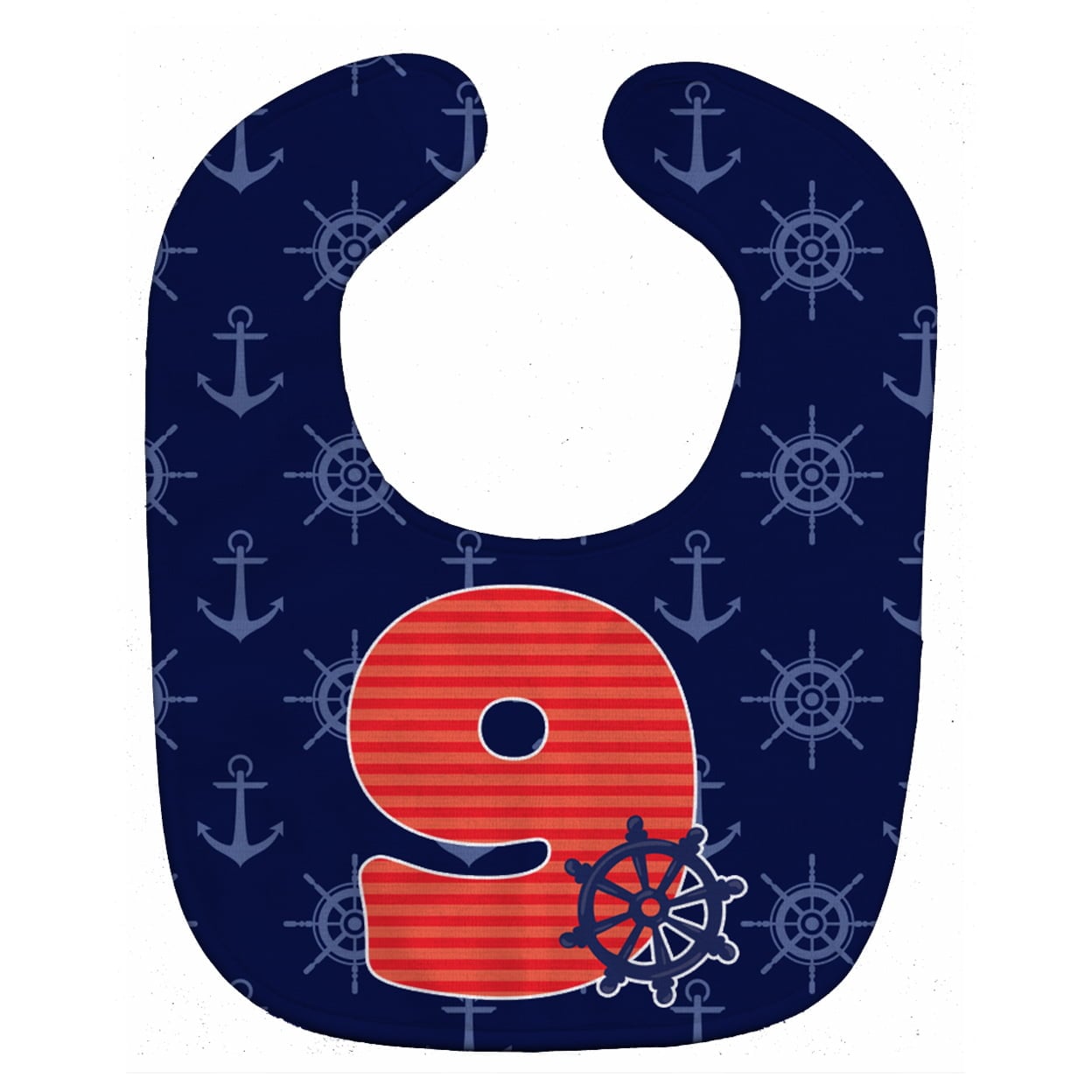 Nautical Month 9 Baby Bib
