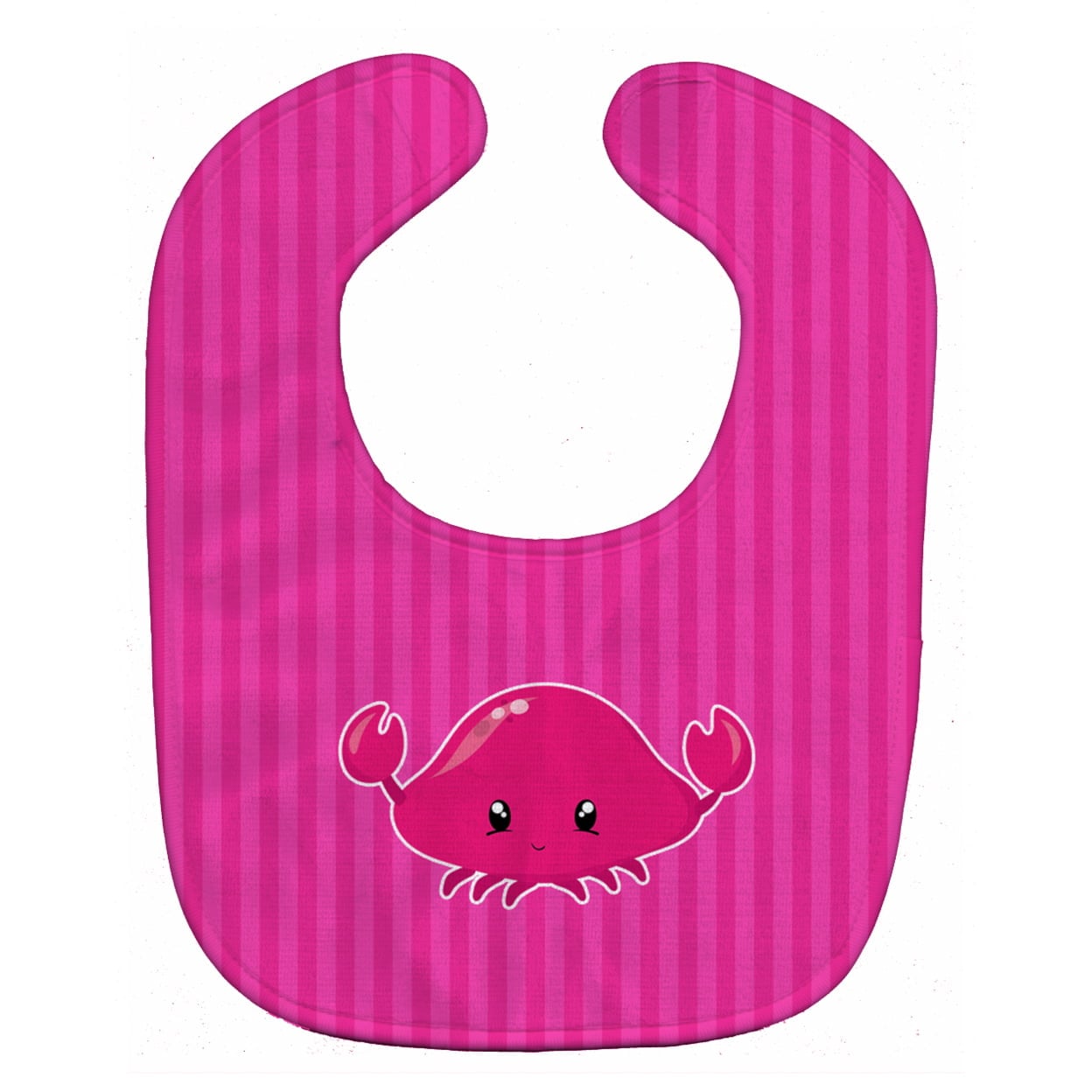 Nautical Pink Crab Baby Bib