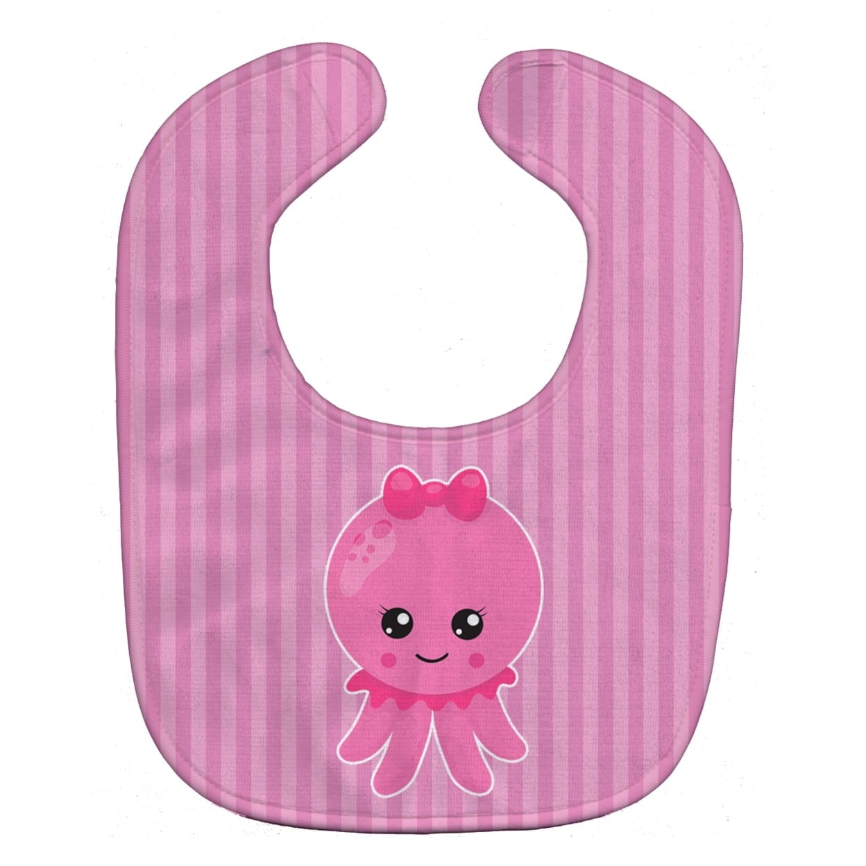 Nautical Pink Octopus Baby Bib