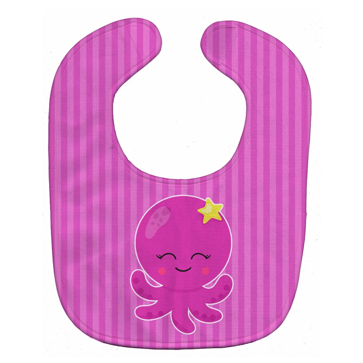 BB8906BIB Nautical Pink Octopus Baby Bib
