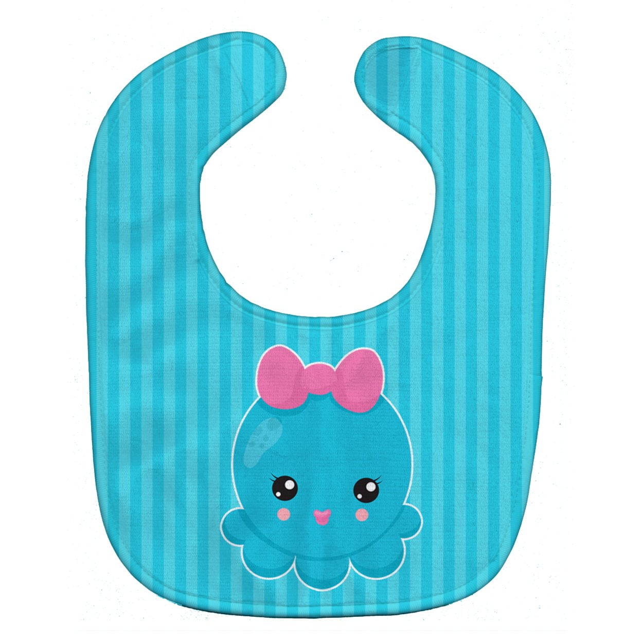 Nautical Blue Octopus Baby Bib