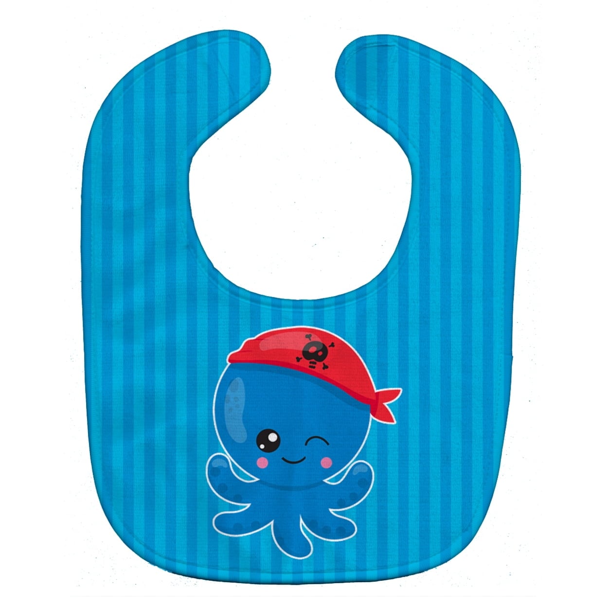 Nautical Pirate Octopus Baby Bib