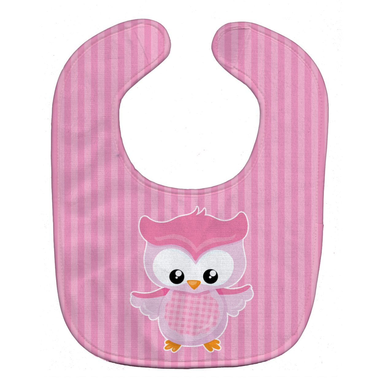 Girl Bird on Pink Baby Bib