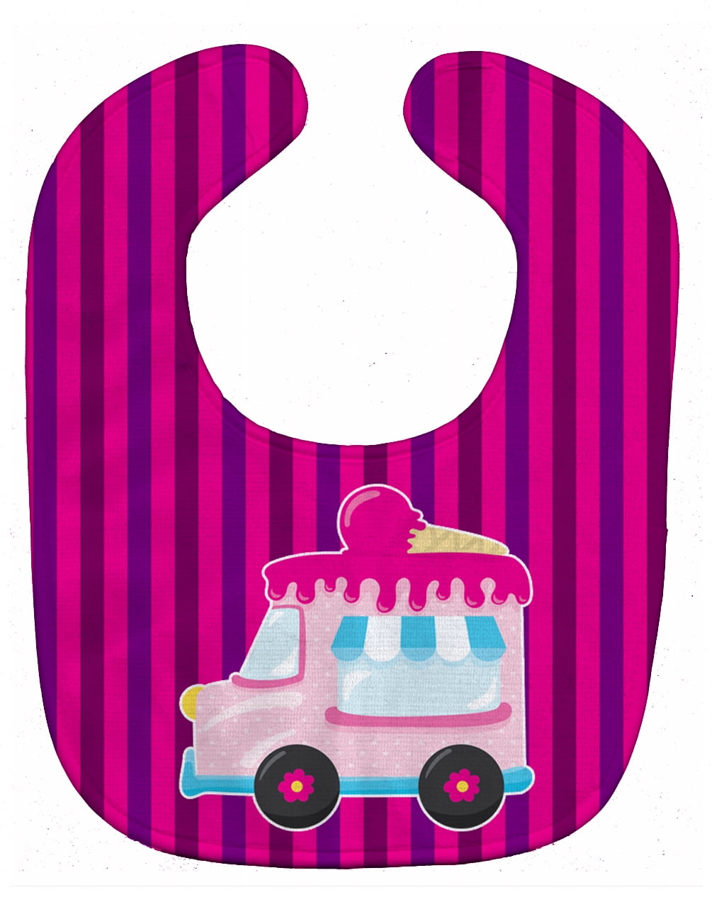 Ice Cream Truck Pink Baby Bib