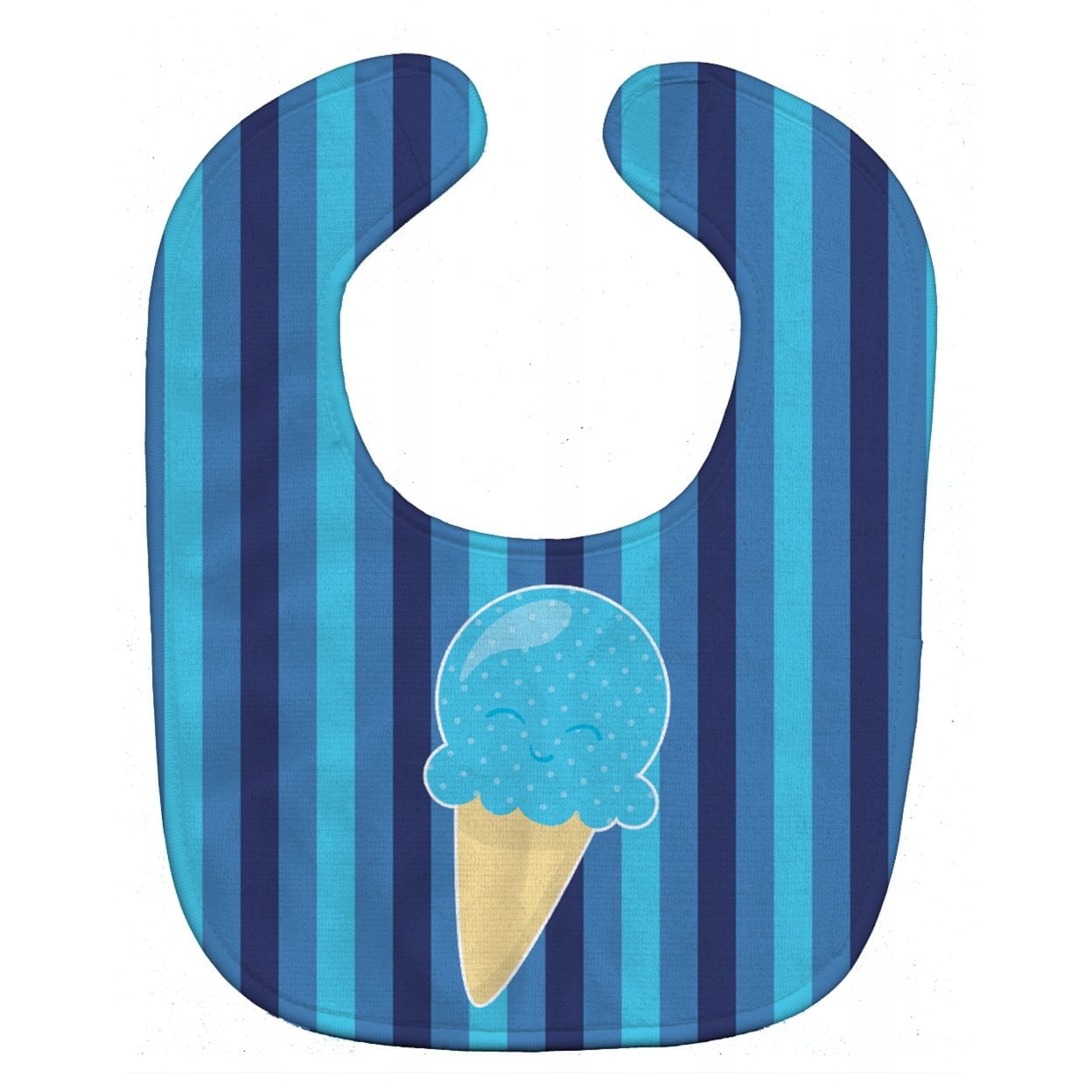 Ice Cream Cone Blue Baby Bib
