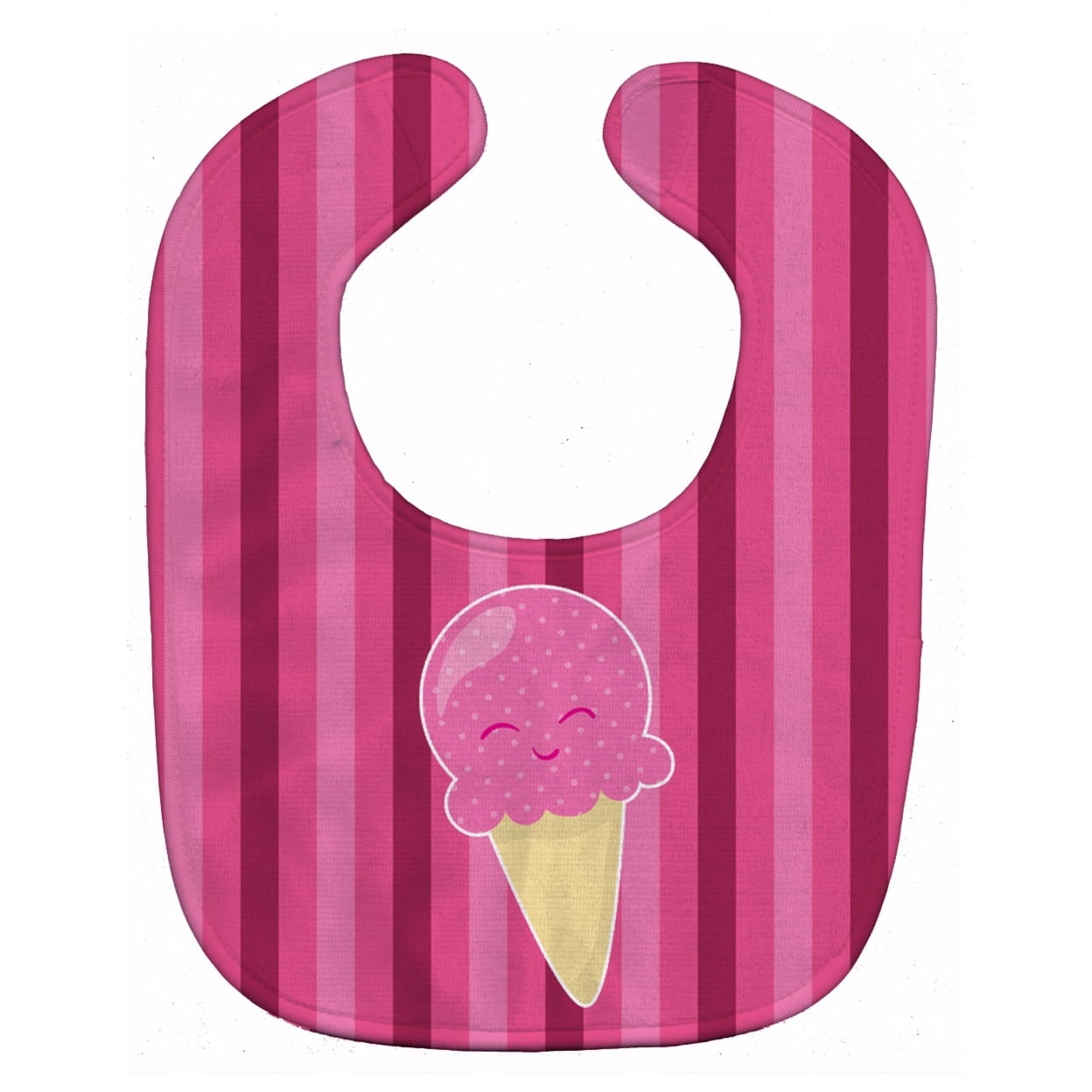Ice Cream Cone Pink Baby Bib