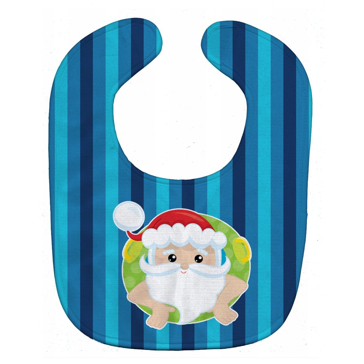 Beach Santa Claus Baby Bib