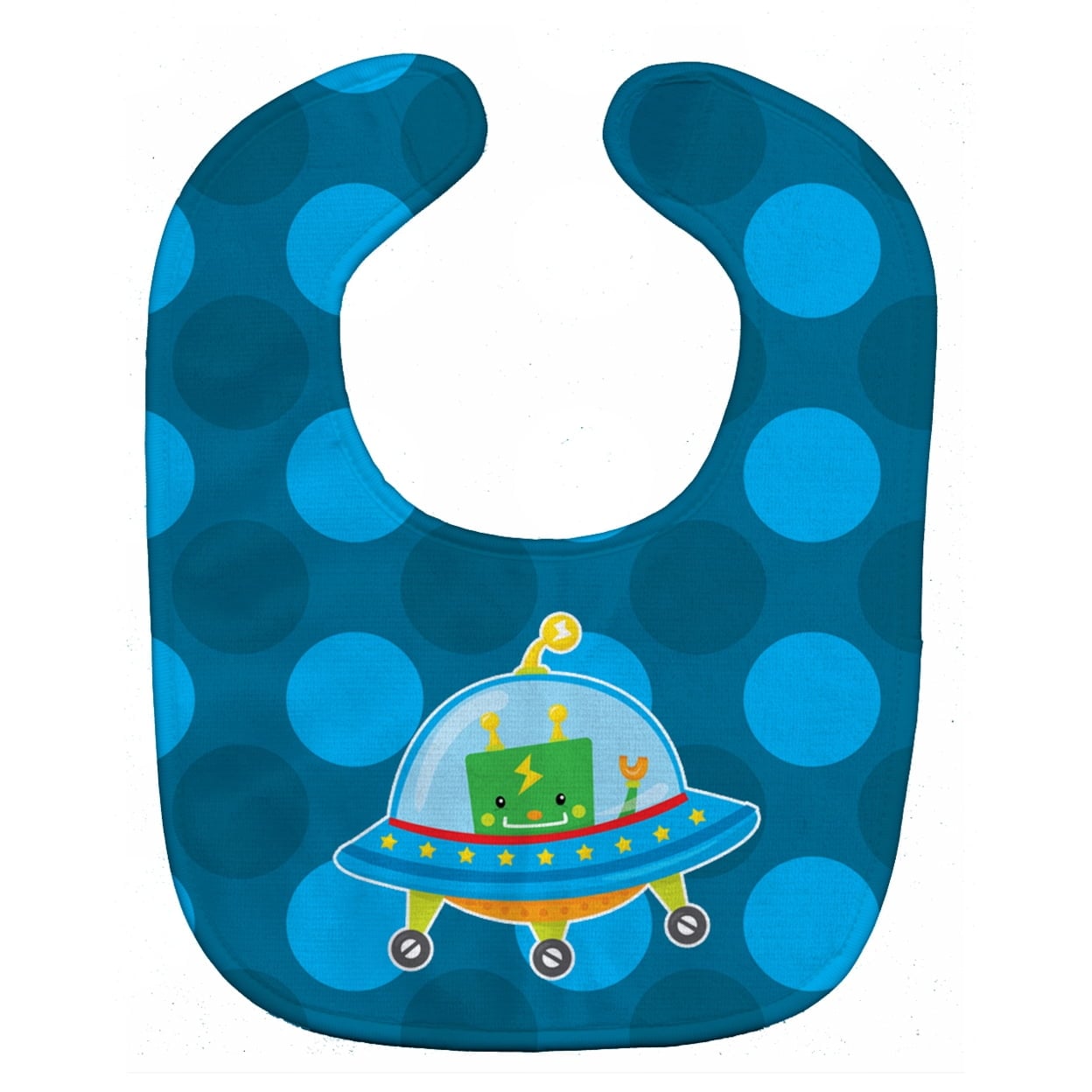 Robot Spaceship Baby Bib