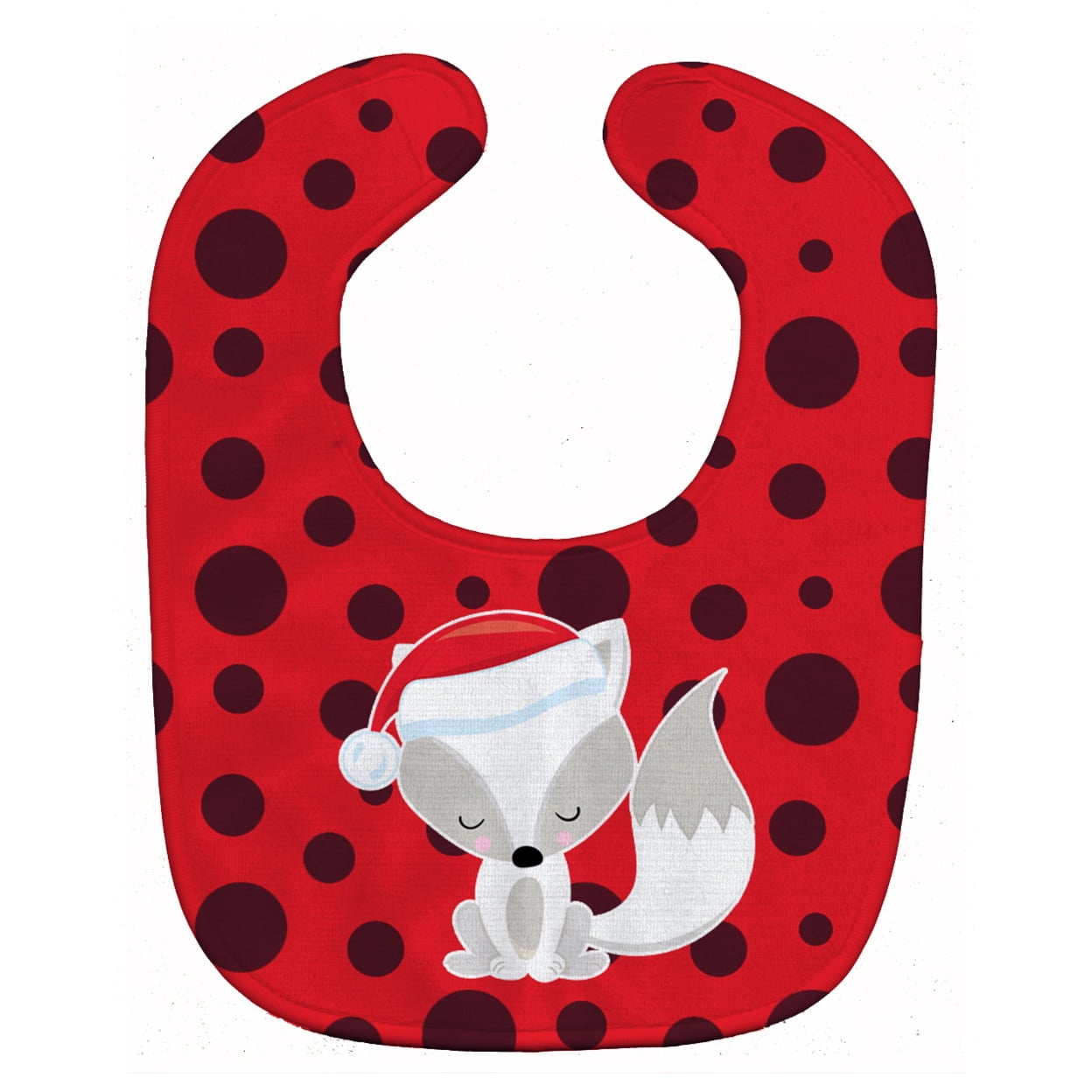 Black Haired Christmas Fairy Baby Bib