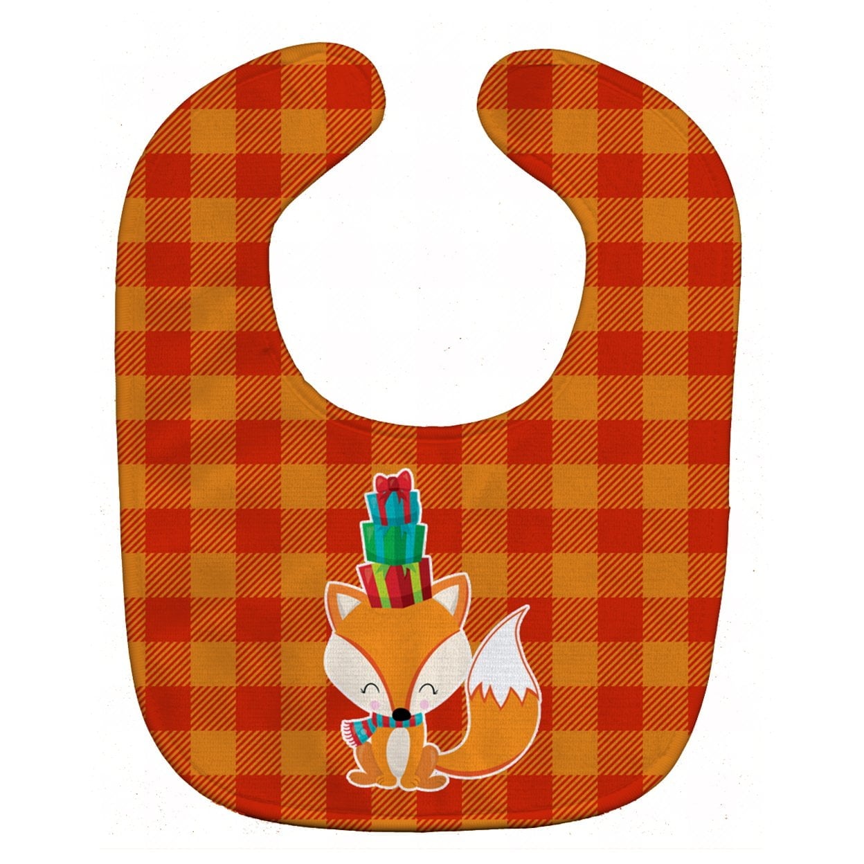 BB9173BIB Christmas Fox Baby Bib